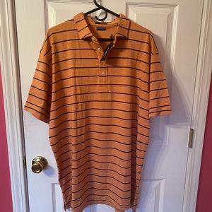 John.Morgan polo shirt Sz XXL orange/navy! Short sleeve! New with tags!